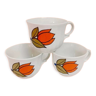 Set of 4 Bavaria porcelain cups