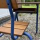 Vintage 60s  school desk wood and metal