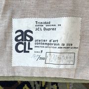 “Trinidad” tapestry by Jean Claude Duprez. 1950. Numbered.