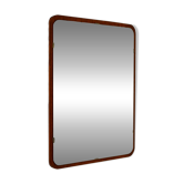 Miroir scandinave avec cadre en teck