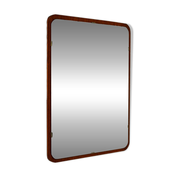 Scandinavian mirror with teak frame