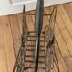 Butterfly magazine rack in patinated metal