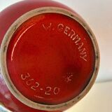 1970s sculptural vase lamp - exceptional studio ceramics