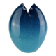 Blue sea ceramic vase signed Sagone Corsica