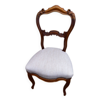 Louis Philippe chair restored beige