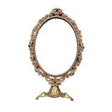 Old brass psychic mirror