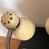 Paire de lampe tôle beige