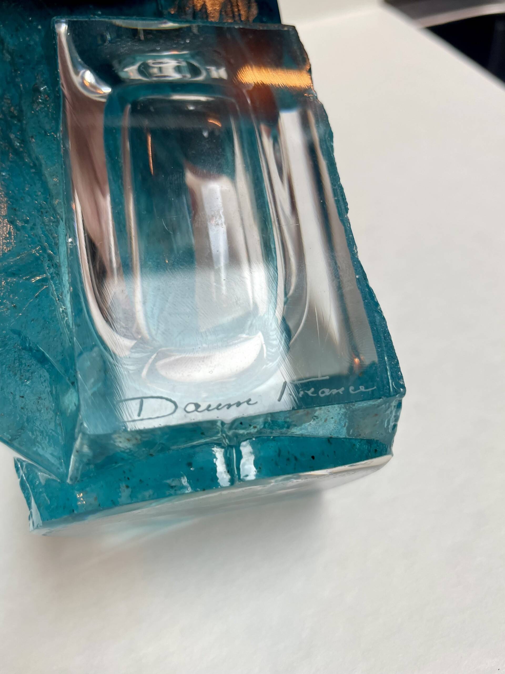 Vase Argos en cristal par l'artiste César pour Daum
