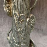 Lampe de style Art Nouveau, bronze argenté