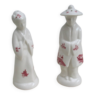 Salt and pepper shakers, ceramic Churchill England