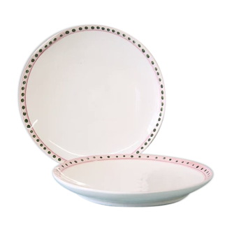 Set of two flat plates 'the bell'