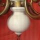 five-armed light chandelier from the 70s/80s era