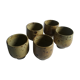 Lot de 5 tasses coupes en grès