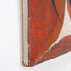 Abstract oil painting on canvas by gelper mon (belgium 1930)