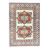 1970s Vintage Turkish Oushak Handmade Wool Cotton Red Area Rug 131x187