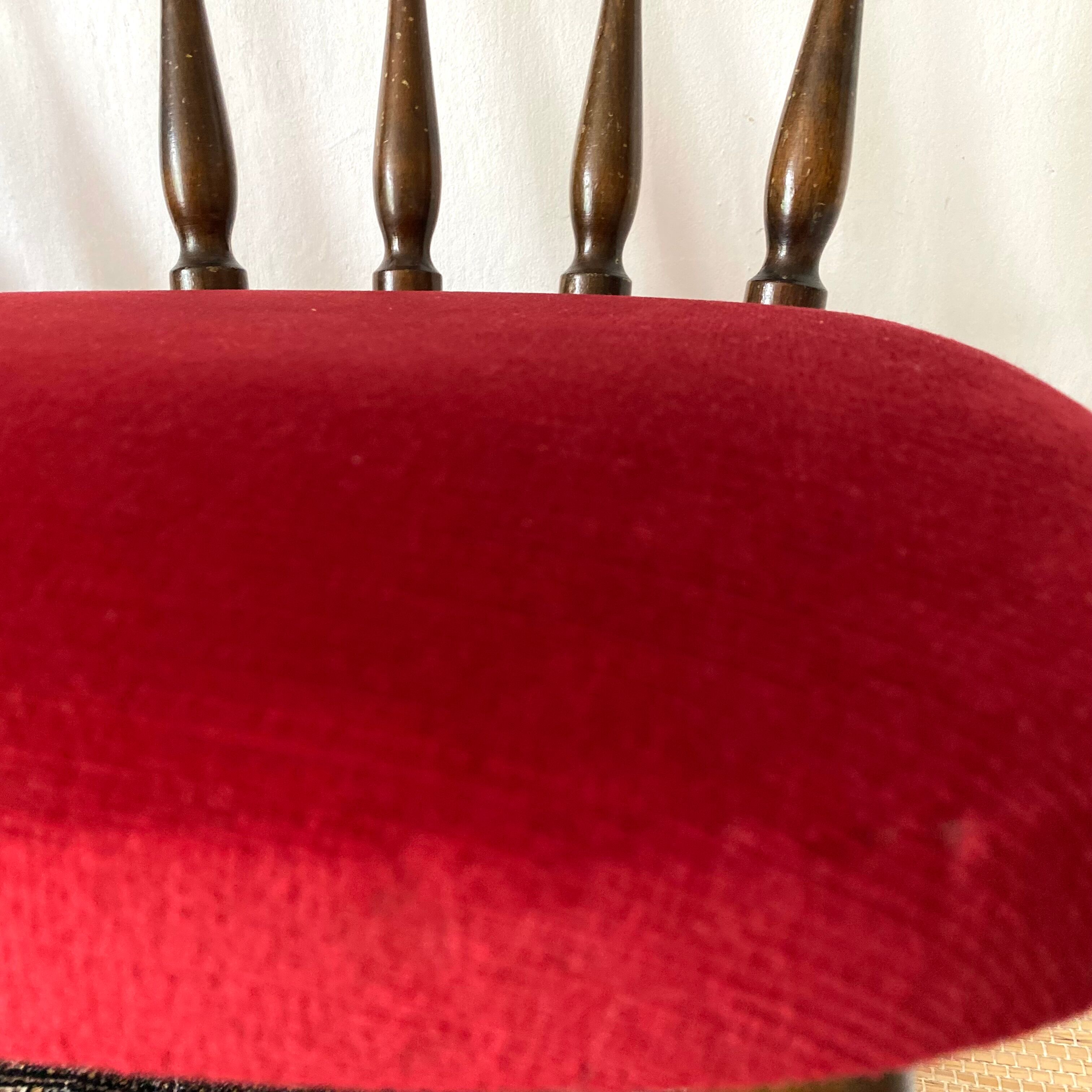 Pair of velvet chairs 60s-70s