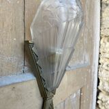 Signed art deco wall light