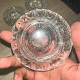 Bougeoir en cristal x4
