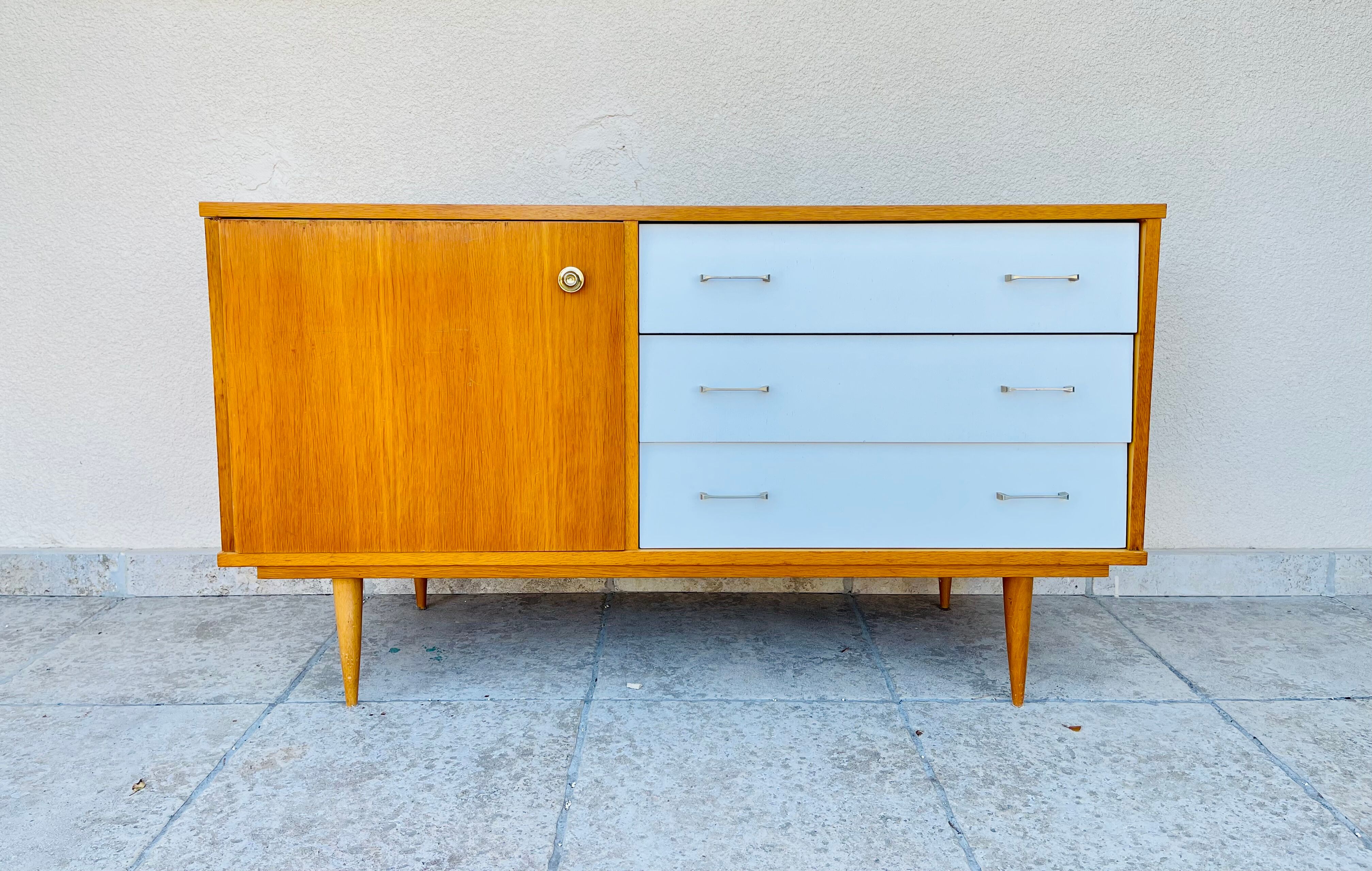 Vintage oak row 1960