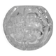 Cut crystal round vase
