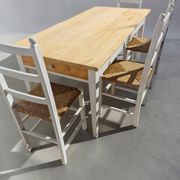 Old farmhouse table + 4 chairs