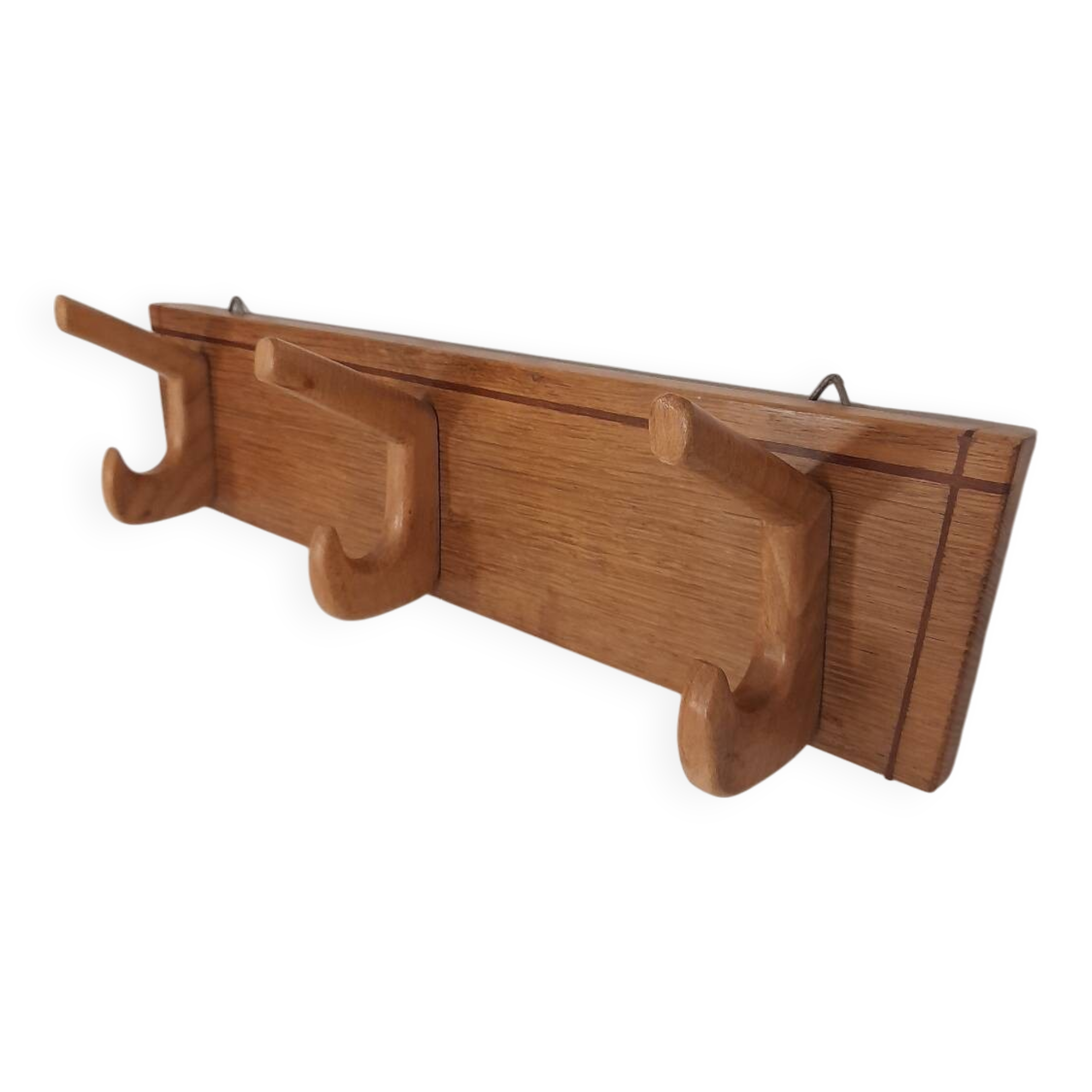 Pretty trapezoidal coat hook from the 60s