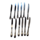 12 silver-plated knives