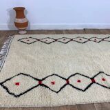 Handmade Moroccan Berber rug 253 X 153 CM