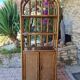 Rattan and canning furniture with vintage shelves
