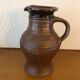 Brown ceramic stoneware pitcher / jug