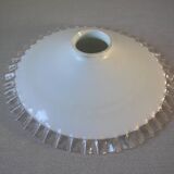 Opaline glass wafer lampshade