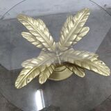 Regency coffee table with faceted glass top