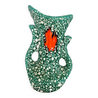 Vase fat lava vert