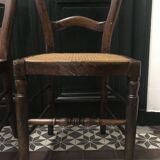 Paire de chaises cannées