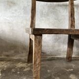 Grande chaise ou fauteuil en teck ancien H84 L60