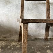 Large old teak chair or armchair H84 L60