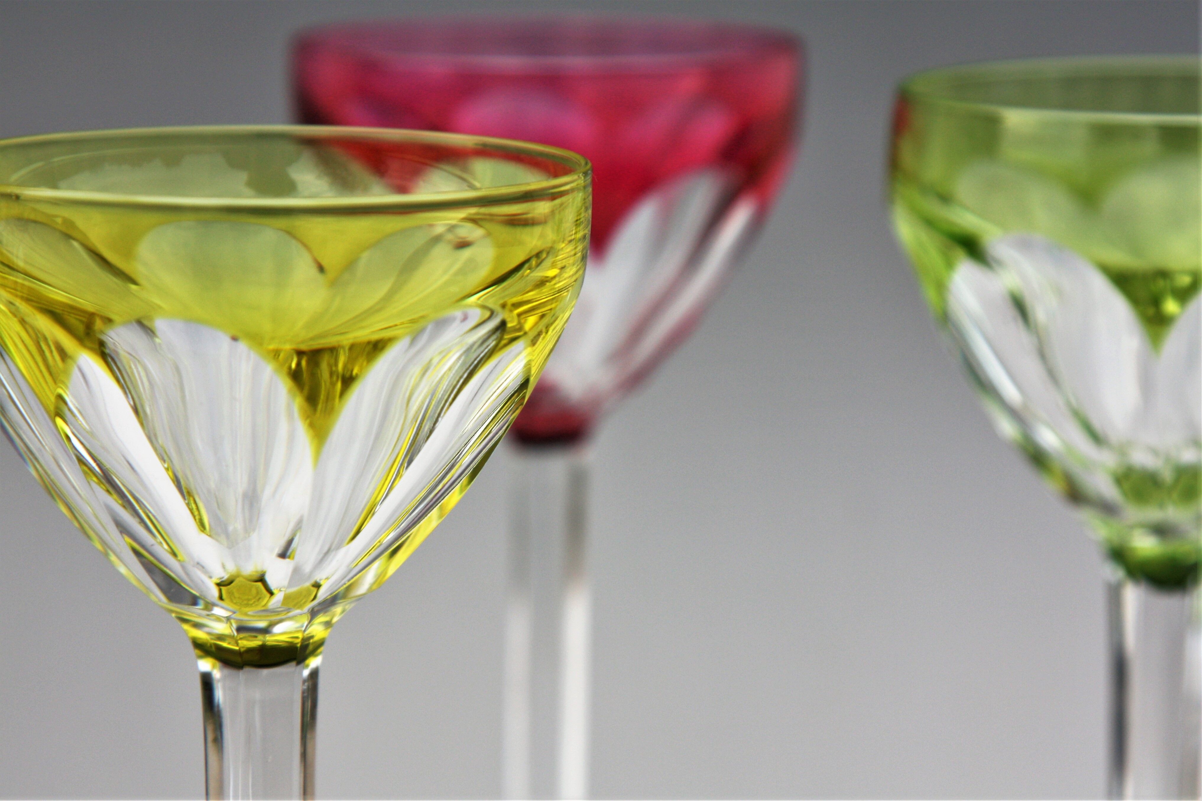 Set de 5 verres Roemer Val St Lambert