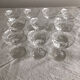 10 liqueur glasses engraved in Vintage crystal