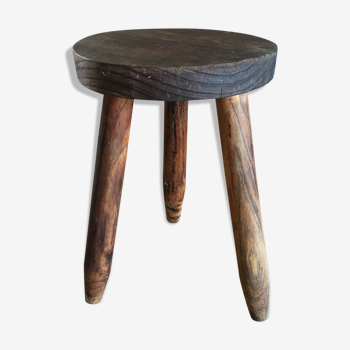 Wooden milking stool