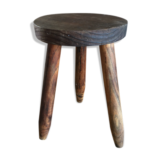 Wooden milking stool