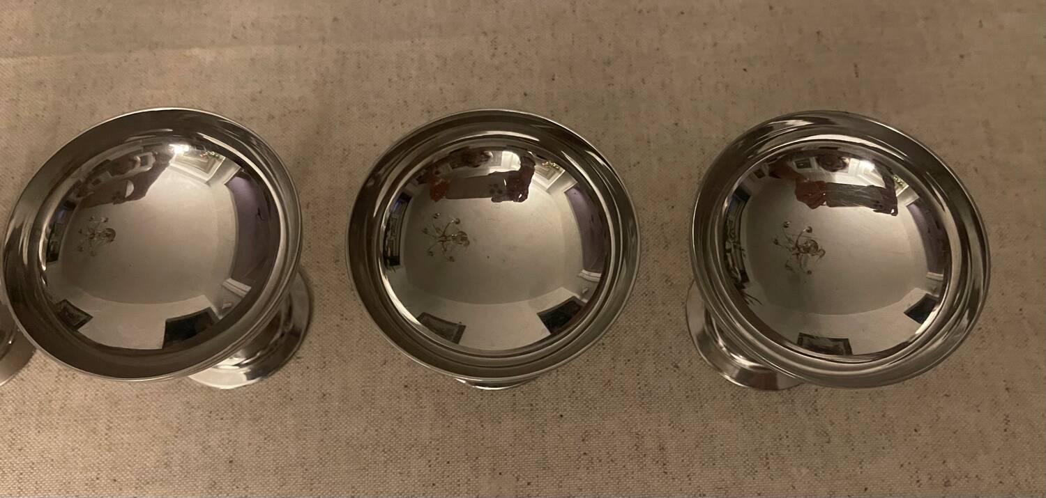 6 coupes en inox Letang Remy
