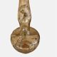 Murano-style smoked crystal soliflore vase with floral decoration - 373008
