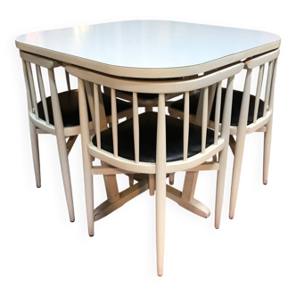 Vintage Thonet table and 4 chairs from the 60s