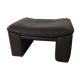 Pouf ottoman Jori en cuir des années 70-80