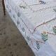 Old embroidered tablecloth