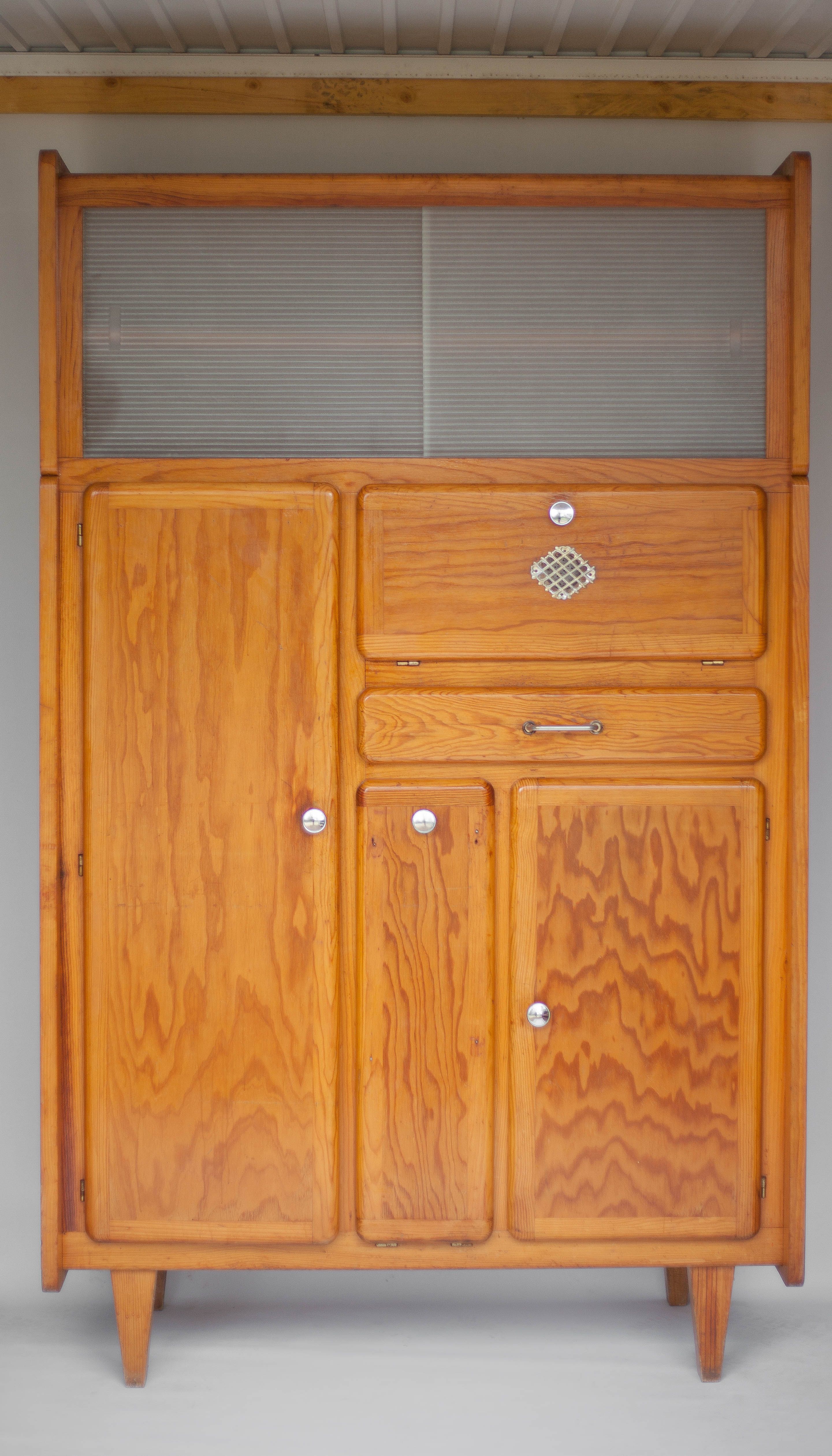 Vintage wood storage cabinet, mado furniture 50