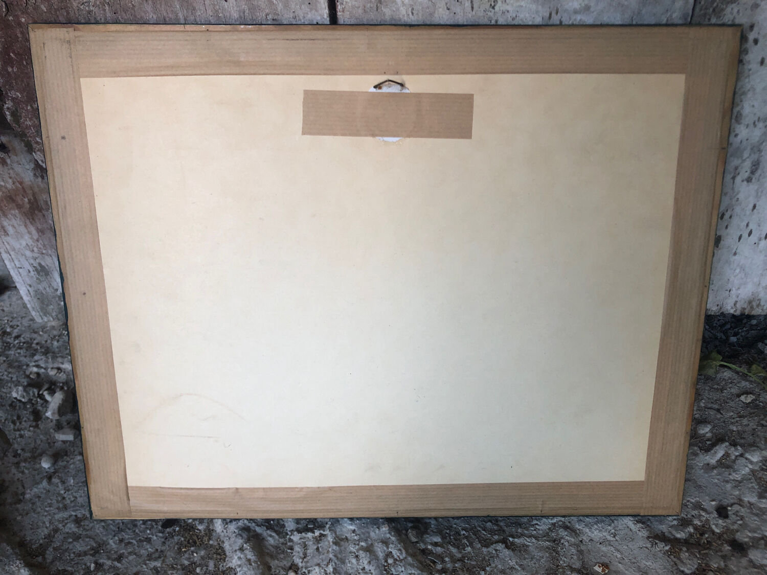 Watercolor painting nadine martinique the three islets + wood frame #a223