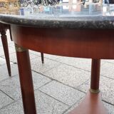 Ancient Gueridon with marble top side table empire style