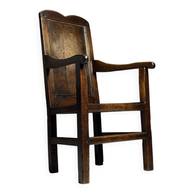 Chaise anglaise en chêne, 1650-1670