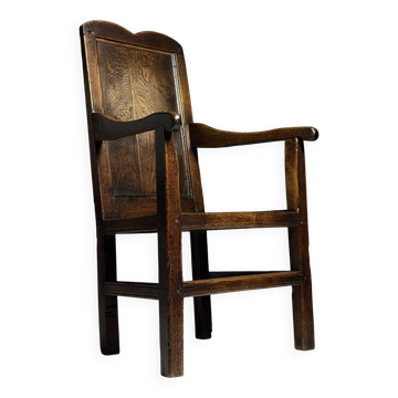 Chaise anglaise en chêne, 1650-1670